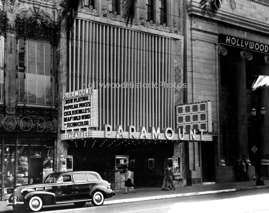Paramount Theatre 1942 Showing Reap The Wild Wind 6838 Hollywood Blvd..jpg